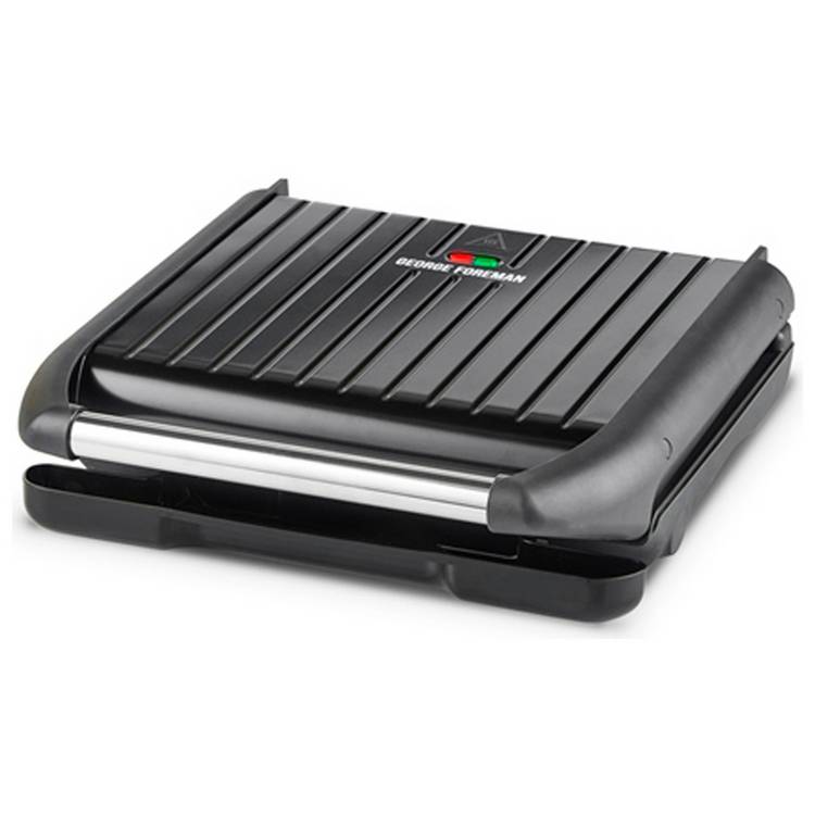 George Foreman Entertaining Large Steel Health Grill 25052 0