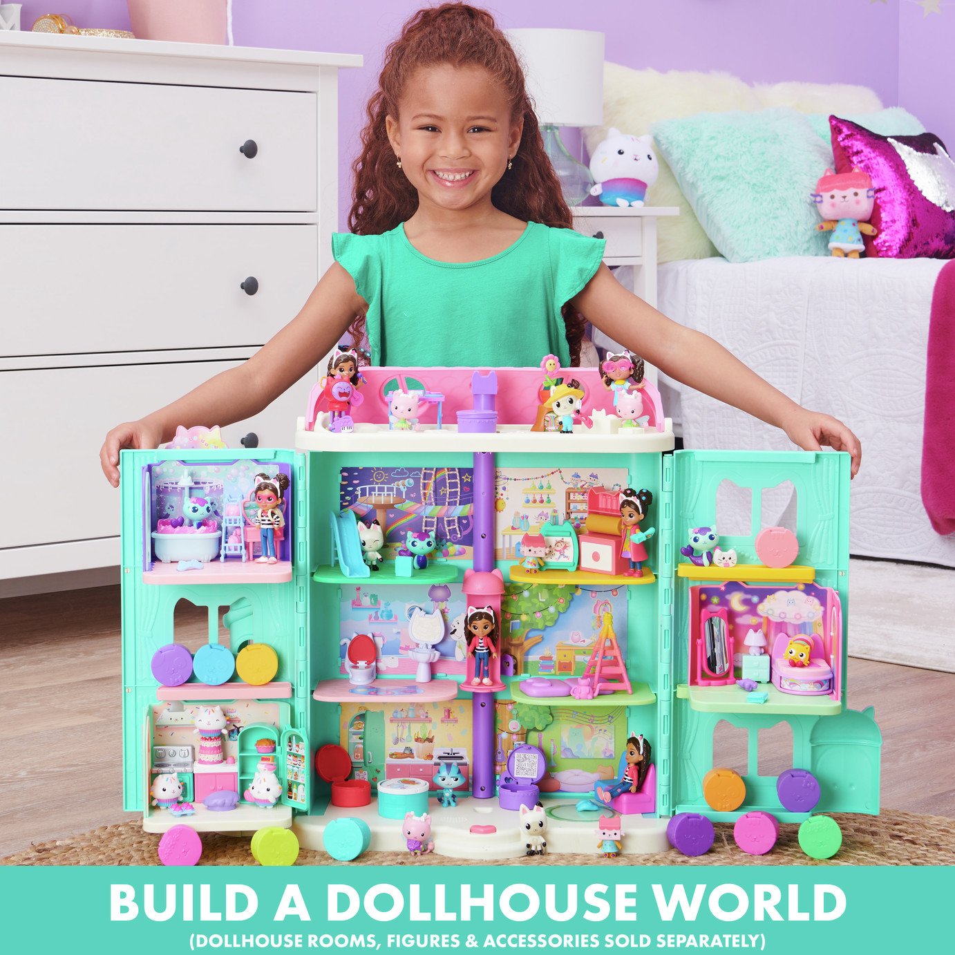 Buy Jupiter Workshops Wooden 3 Storey Dolls House, Doll houses