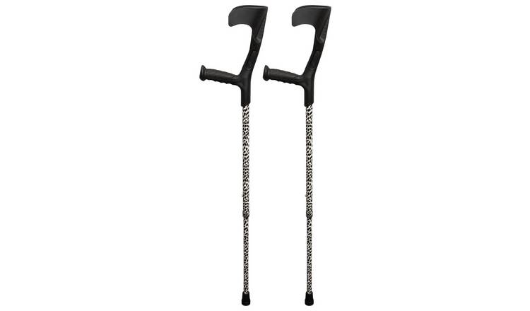 Aidapt Black Spotted Crutches