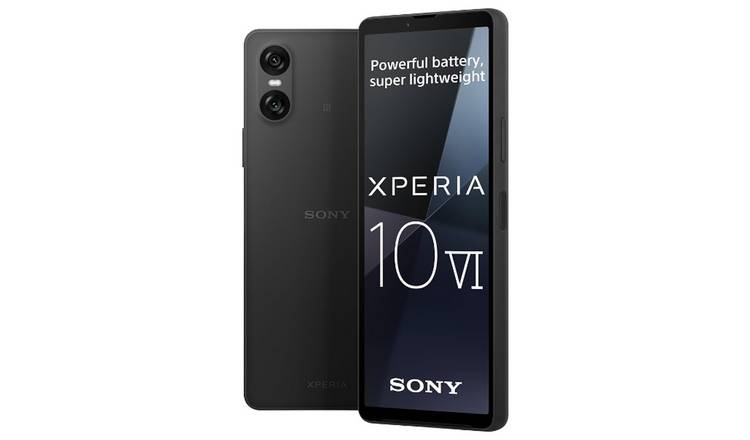 SIM Free Sony Xperia 10 VI 5G 128GB Mobile Phone - Black