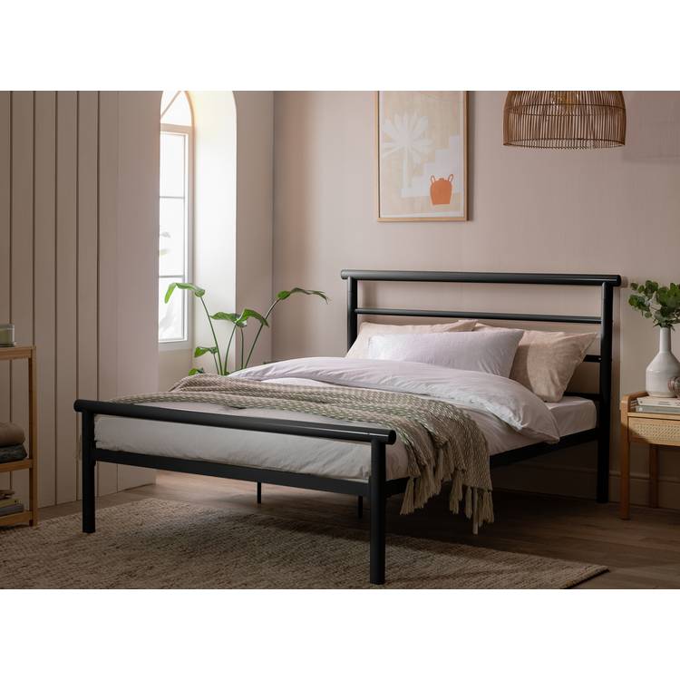 Argos Home Avalon Small Double Metal Bed Frame - Black 0