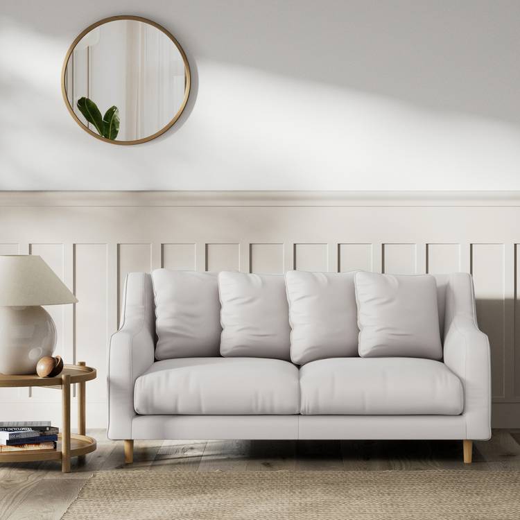 Habitat Swift Fabric 2 Seater Sofa - Natural - Ash Leg 0