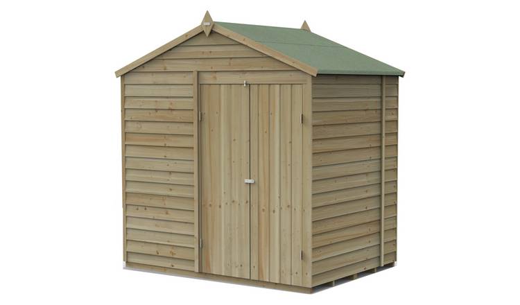 Forest 4Life Overlap Windowless Apex Shed - 7 x 5ft