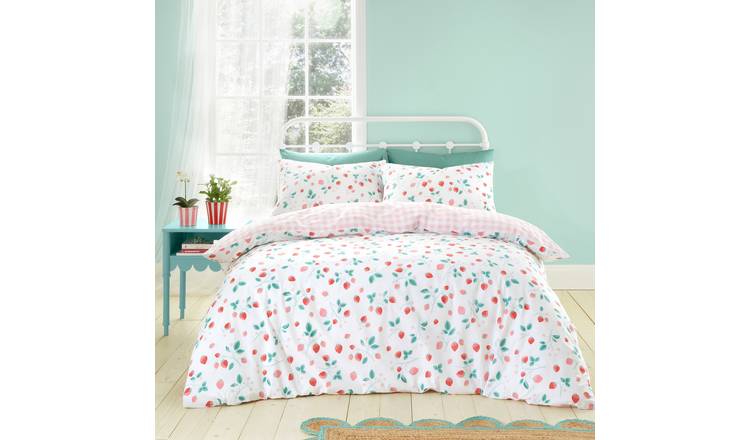 Catherine Lansfield Strawberry Garden Bedding Set - Single