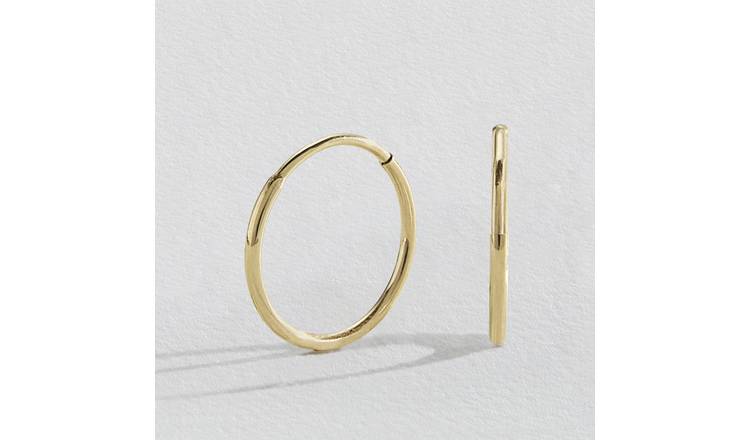 Revere 9ct Yellow Gold Hoop Earrings