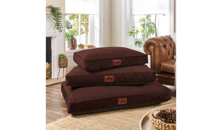 Paws  For Slumber Luxury Chocolate Pet Bed-Large