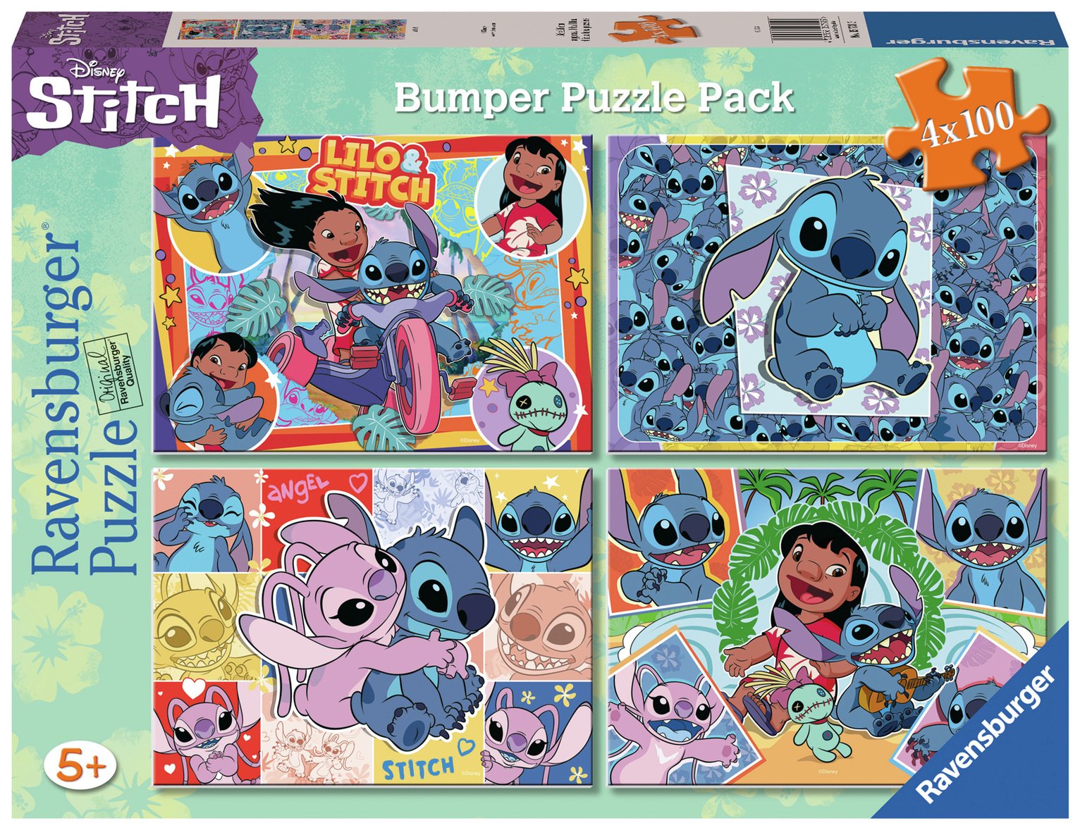 Ravensburger Stitch 4x100 Piece Puzzle Bumper Pack