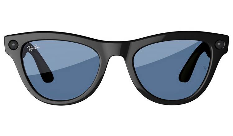 Ray-Ban Meta Skyler, Shiny Black, Transitions Cerulean Blue