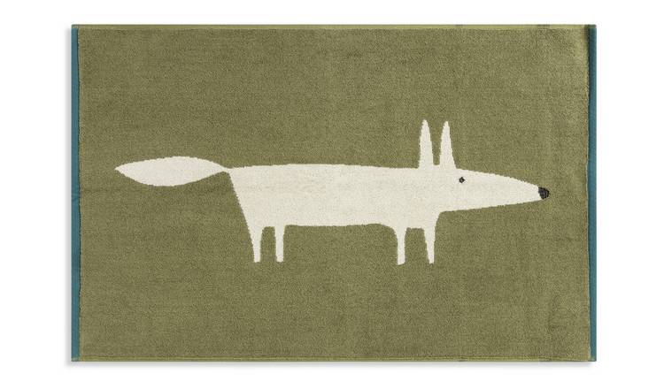 Buy Habitat x Scion Mr Fox Bath Mat - Green | Bath mats | Habitat