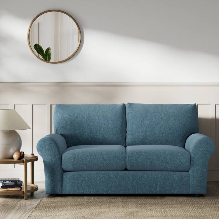 Habitat Molton Fabric 2 Seater Sofa - Blue 0