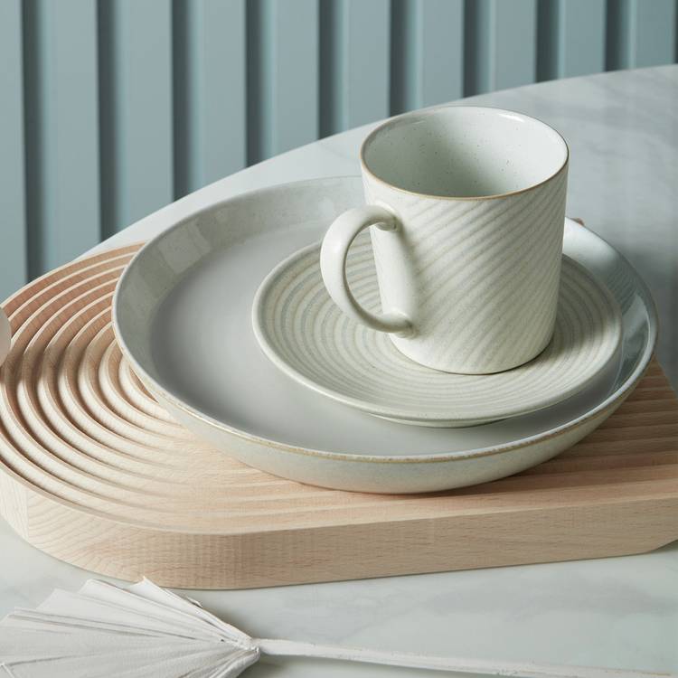 Denby Impression Set of 2 Stoneware Mugs - Cream 0