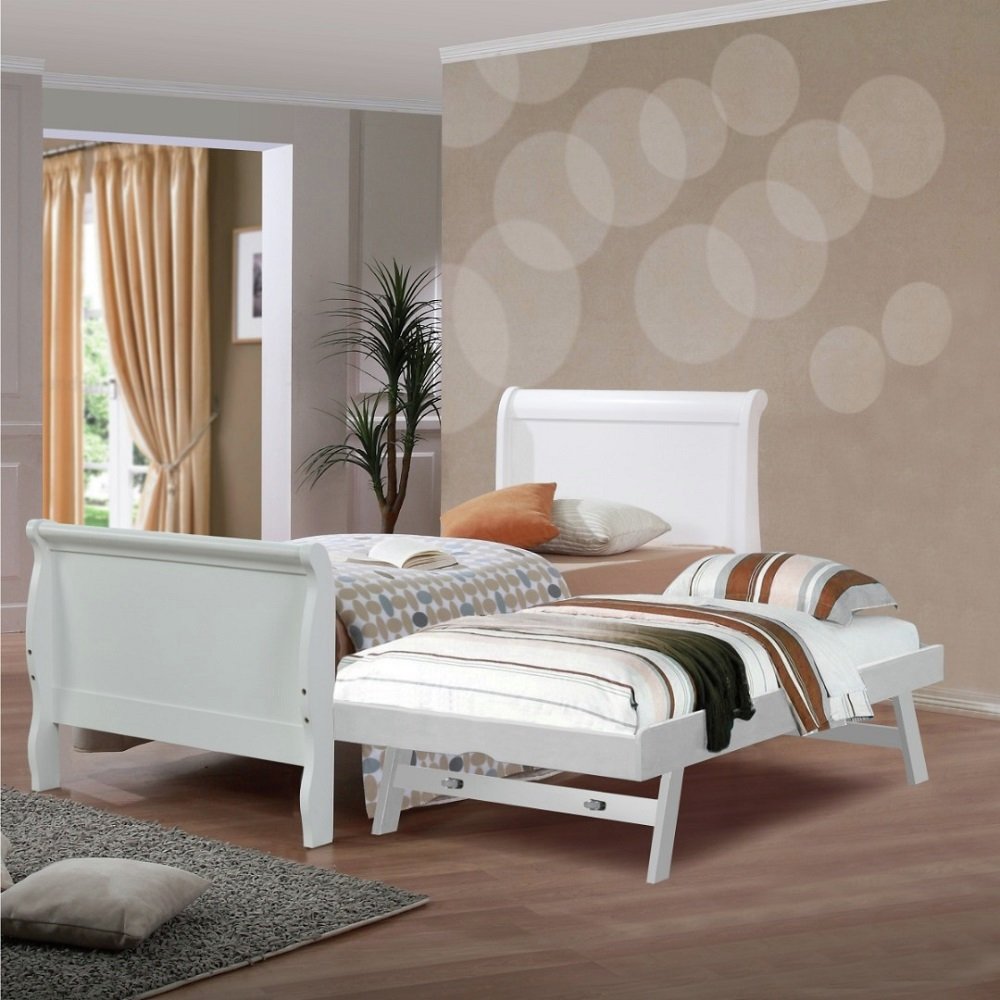 Trundle bed pop up deals to king