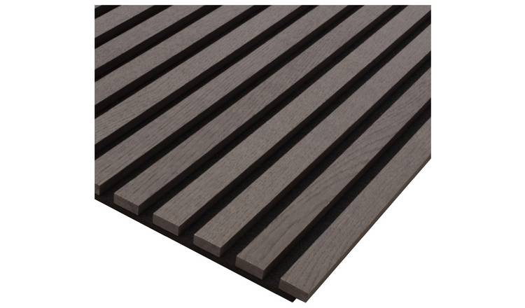 Kraus Smoked Oak Black Veneer Acoustic Wall Panel- Pack of 3