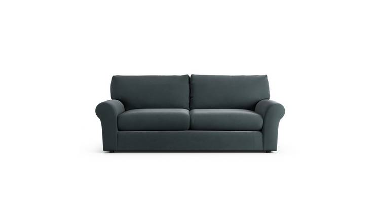 Habitat Molton Fabric 4 Seater Sofa - Charcoal