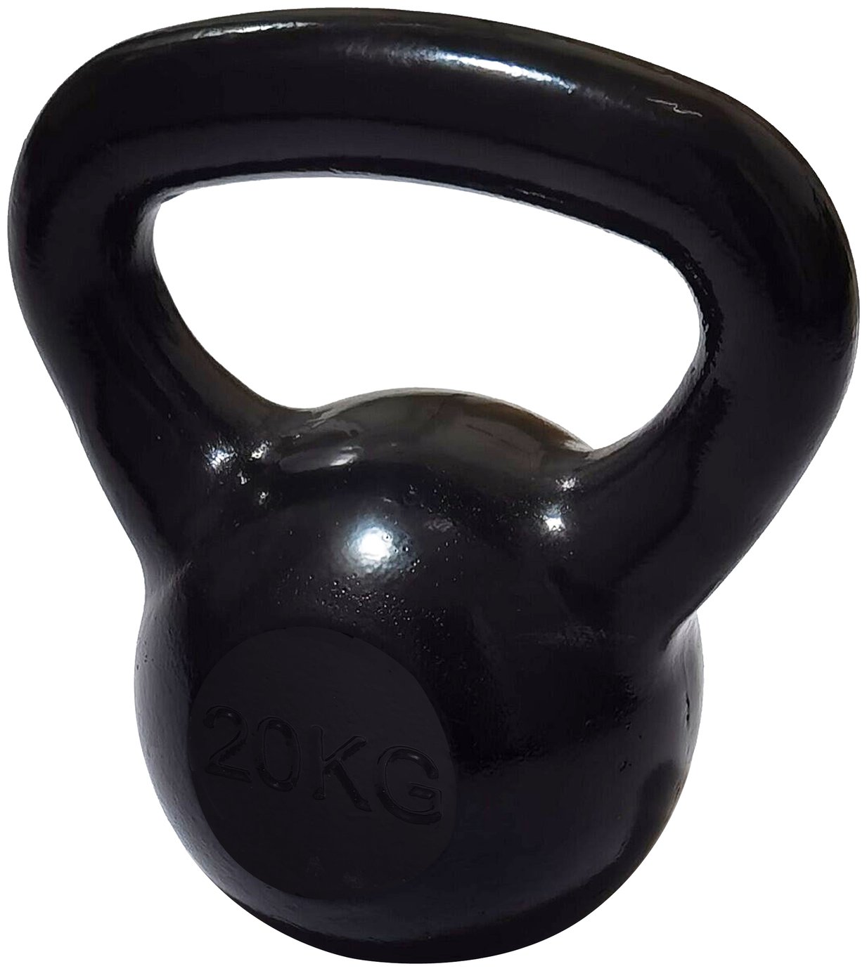 Pro Fitness 20KG Cast Iron Kettlebell - Black