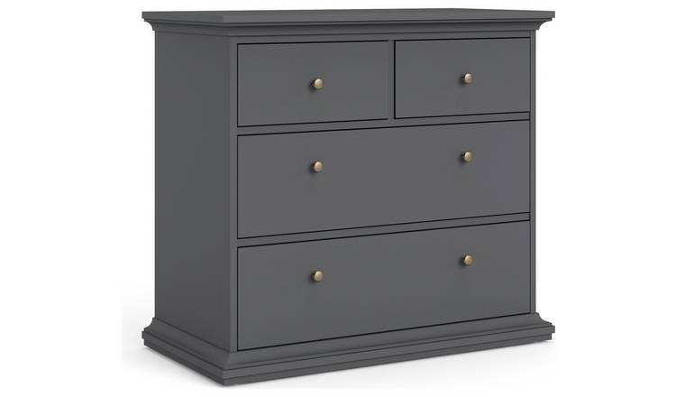 Tvilum Paris 4 Drawer Chest - Grey