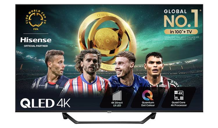 Hisense 55 Inch 55A7NQTUK Smart 4K UHD HDR QLED Freely TV