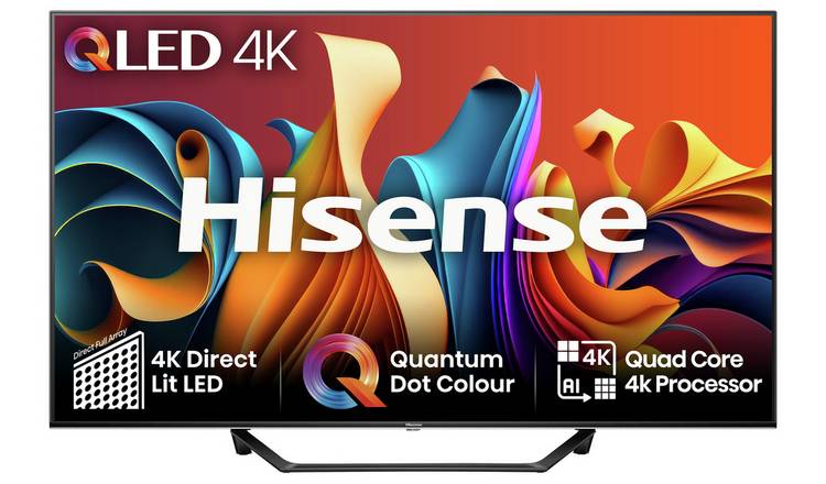 Hisense 50 Inch 50A7NQTUK Smart 4K UHD HDR QLED Freely TV