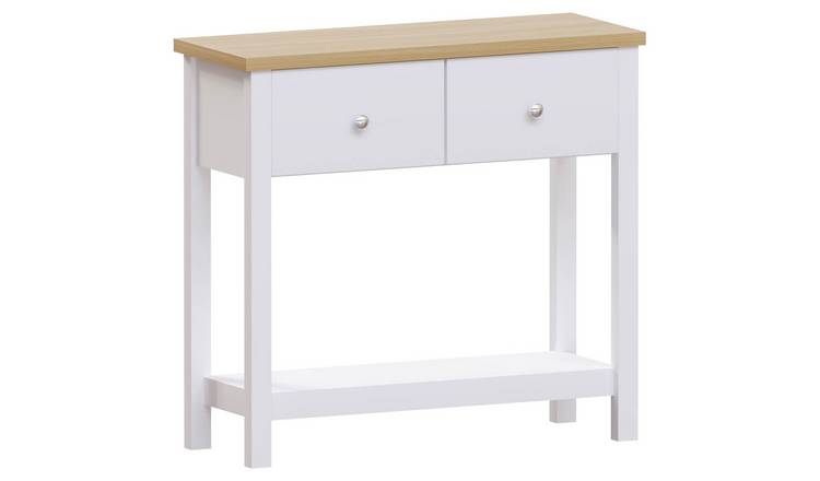 Vida Designs Arlington 2 Drawer Console Table - White
