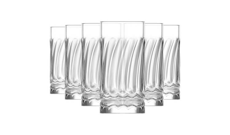LAV Wave Highball Glasses - 390ml - Pack of 6