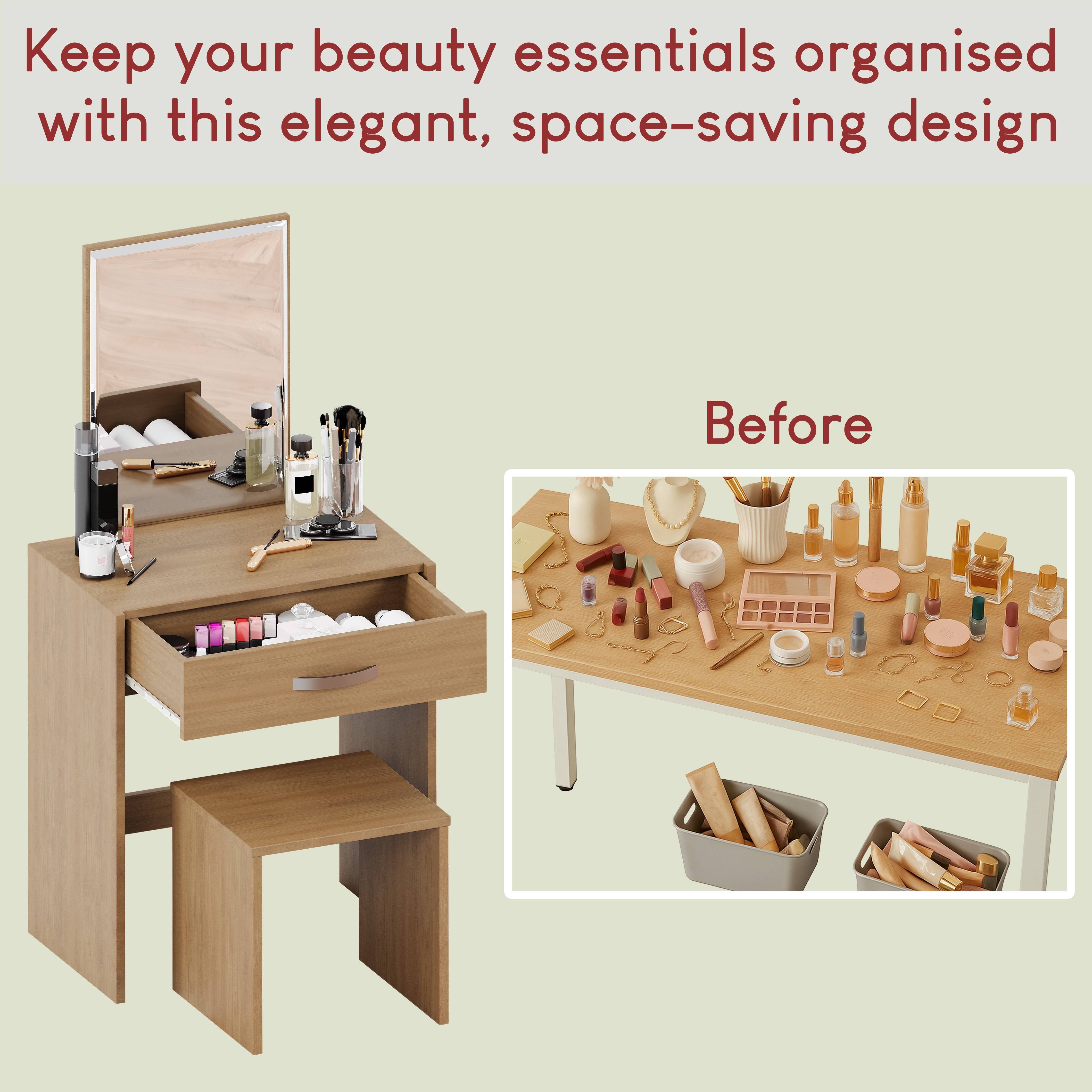 Vida Designs Isla Dressing Table - Pine - Image 5
