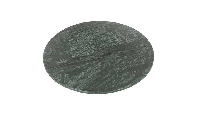 Argon Tableware Round Marble Chopping Board - 30cm - Green