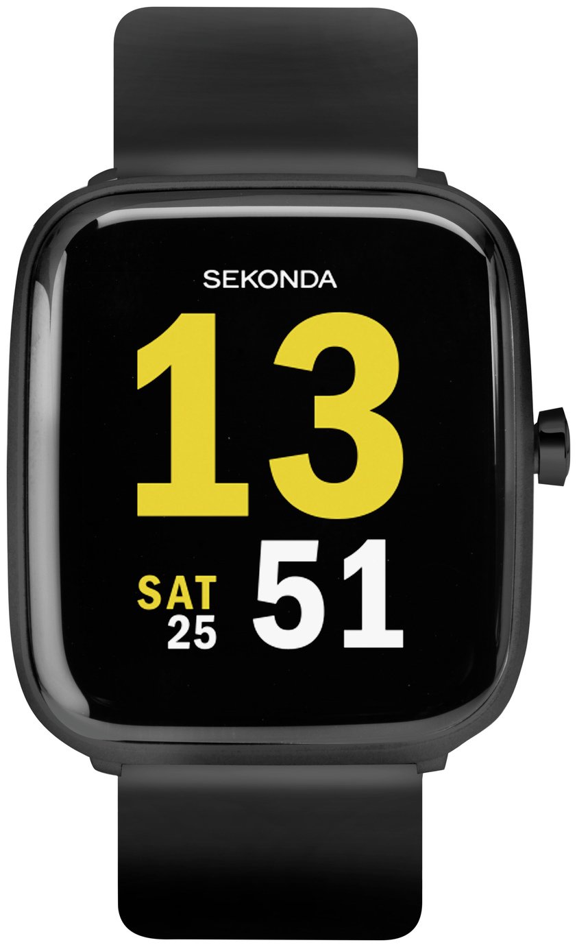 Sekonda Motion Black Silicone Strap Smartwatch 
