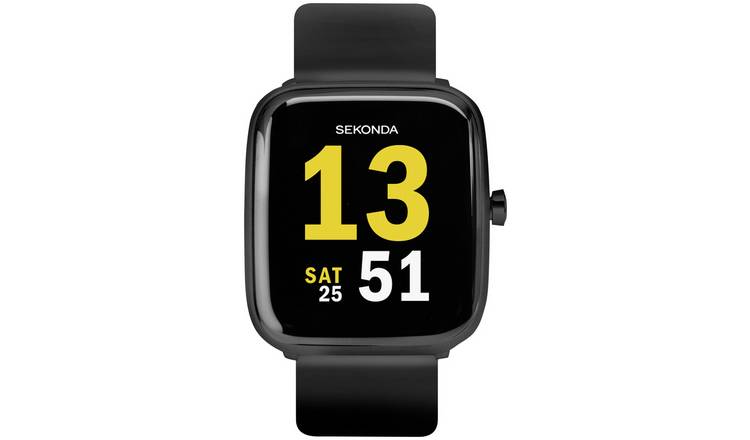 Sekonda Motion Black Silicone Strap Smartwatch 