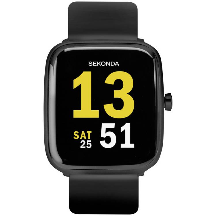 Sekonda Motion Black Silicone Strap Smartwatch  0