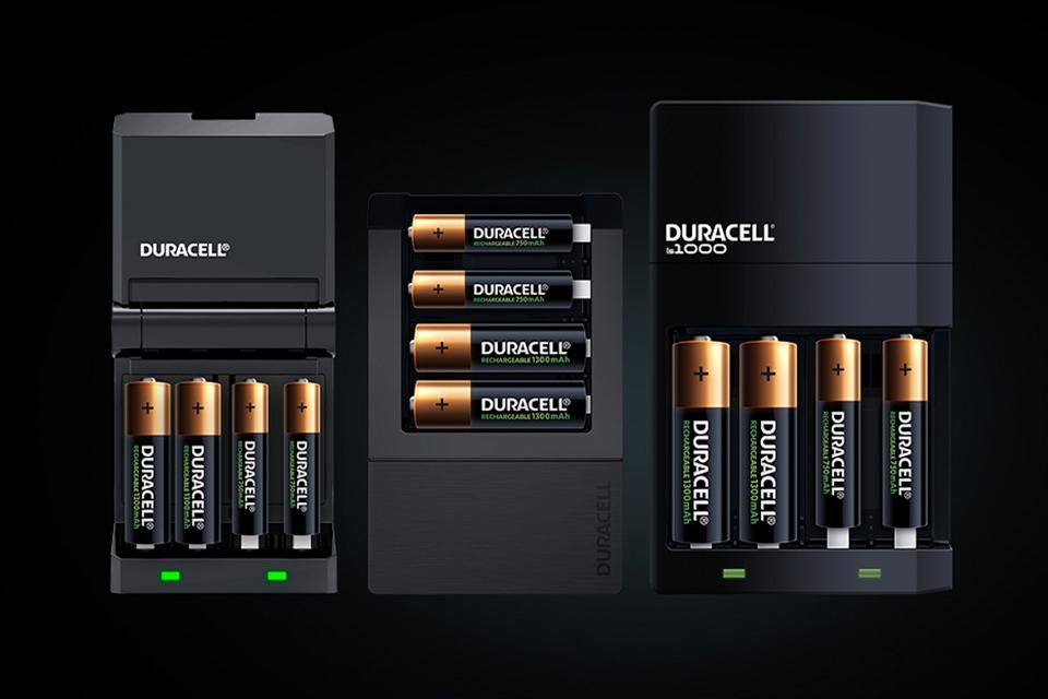 Duracell battery chargers & rechargeable batteries.