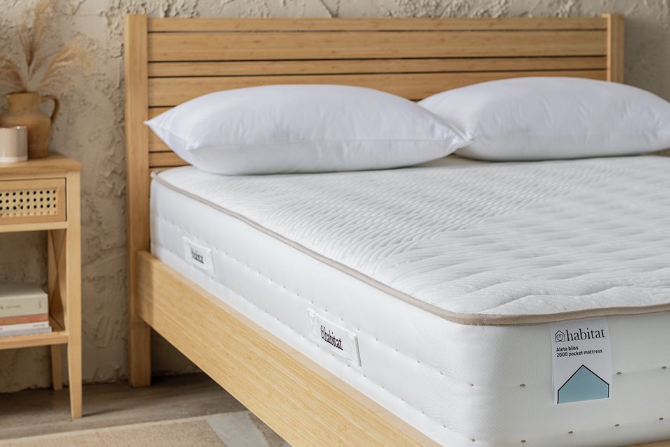 Habitat sprung mattress.