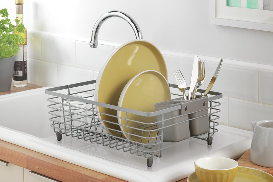 Habitat Wire Dish Rack - Grey.
