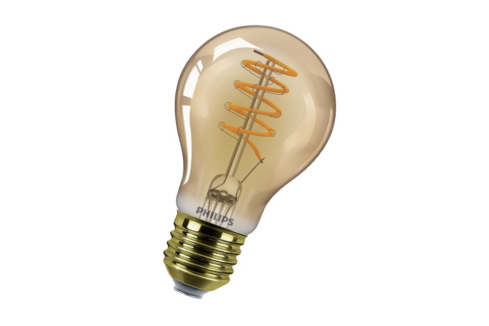  Philips LED 25W A60 E27 ES Classic Light Bulb - Gold.