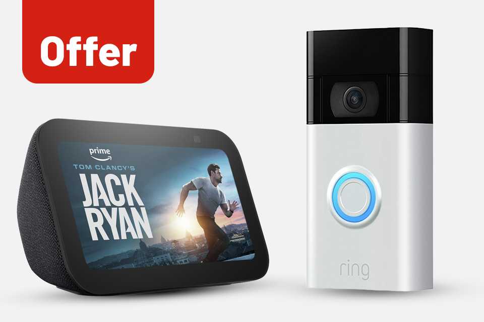 Buy a Ring Video Doorbell 2, and get an Echo Show 5 for £35. Simply add both products to your basket.