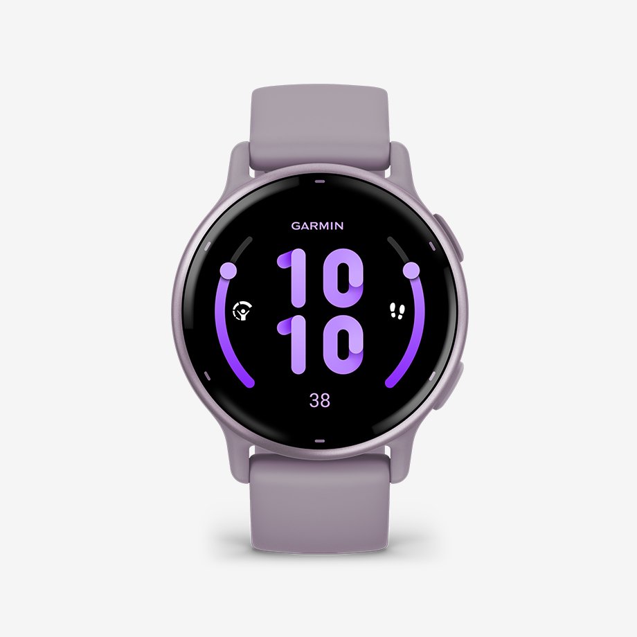 A Garmin Vivoactive® 5 fitness smartwatch on display.