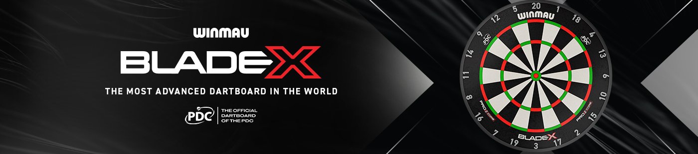 Winmau. BladeX. The most advanced Dartboard in the world.