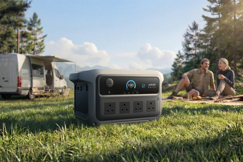 Pre-order Anker Solix Gen 2000 & free solar panel for £899.00. Efficient power, journey further.