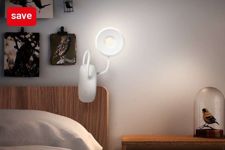 Save 20% on Philips lighting. Includes ceiling lights, desk lamps, bulbs and more.