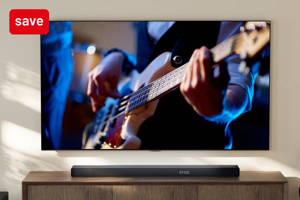 Save 50% on selected Hisense soundbars. When you buy a Hisense TV.