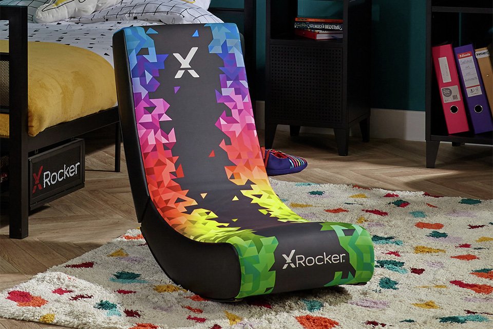 X Rocker Prism Video Rocker Junior Gaming Chair - Neon.