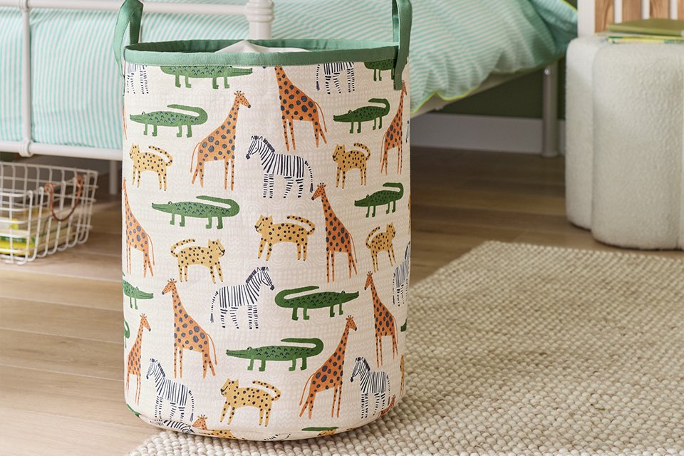 Habitat 80 Litre Safari Laundry Bag - Cream.