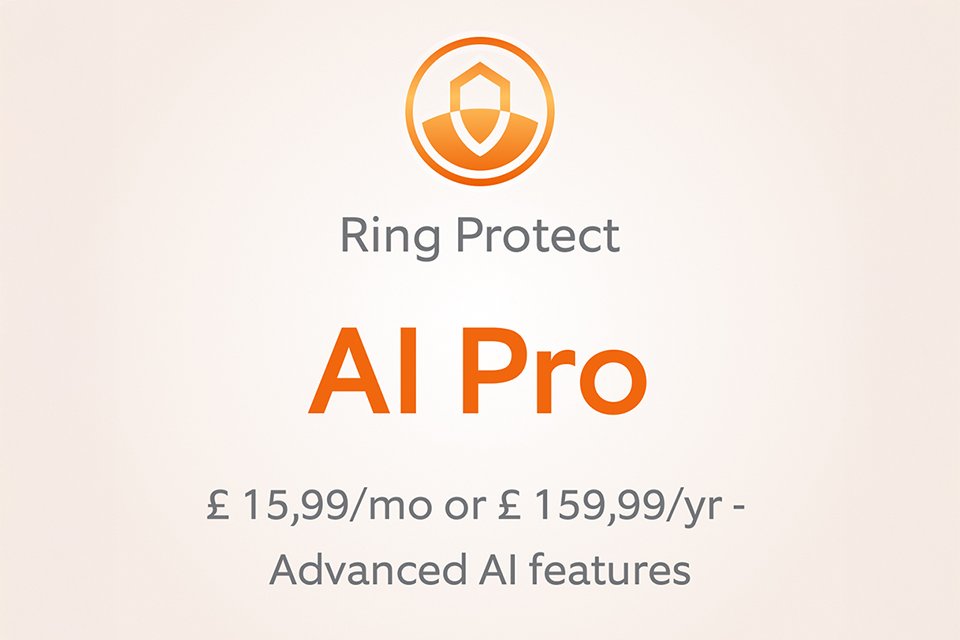 Ring Protect orange symbol on a white background with 'AI Pro' written below it.