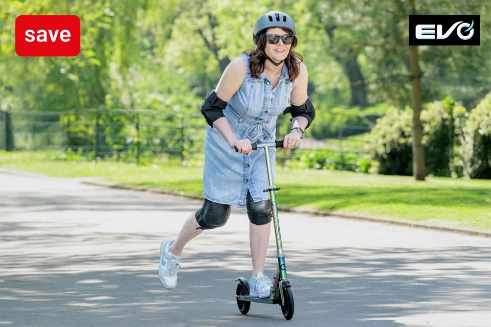 Save up to 30% on selected EVO scooters.