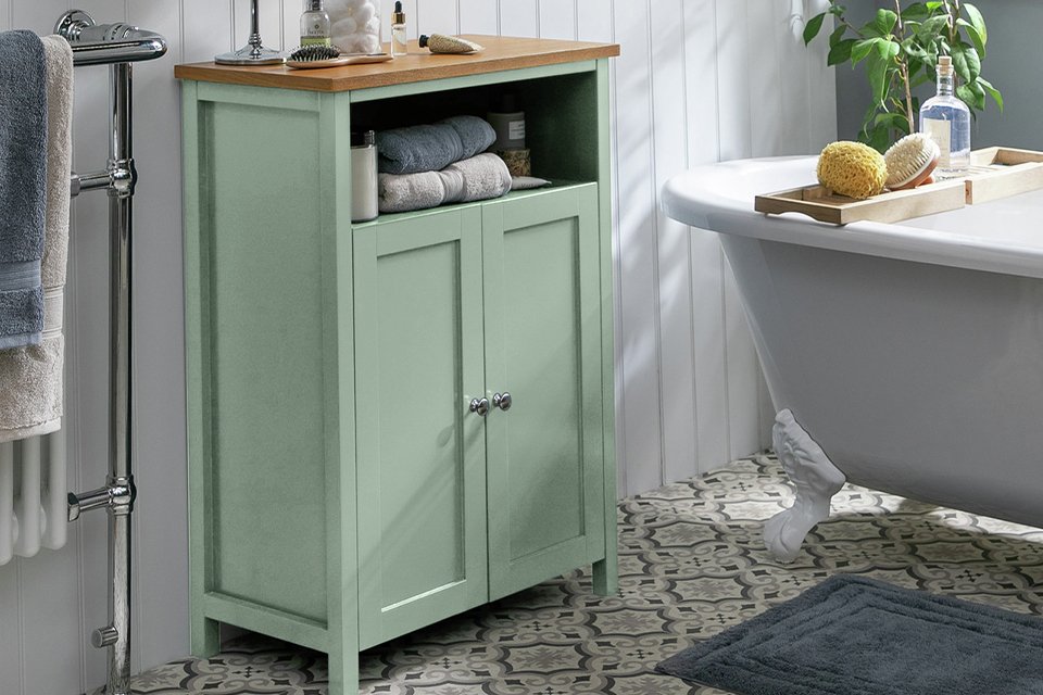 Argos Home Livingston Double Unit - Sage Green.