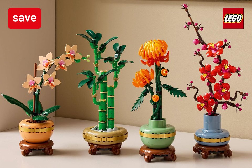 Save up to 25% on selected LEGO® sets this Valentine's Day!