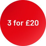 3 for £20.