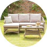 Argos Home Palermo 3 Seater Rattan Effect Garden Sofa Set.