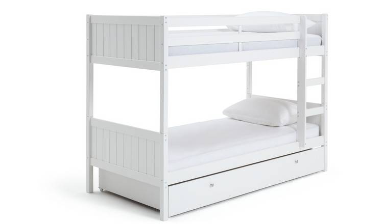 Habitat Detachable Bunk Bed, Drawer & 2 Mattresses -White