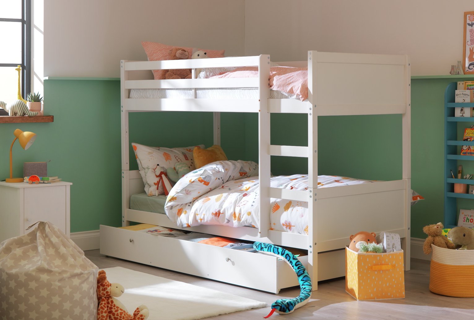 Argos Home Detachable Bunk Bed, Drawer & 2 Mattresses -White Review