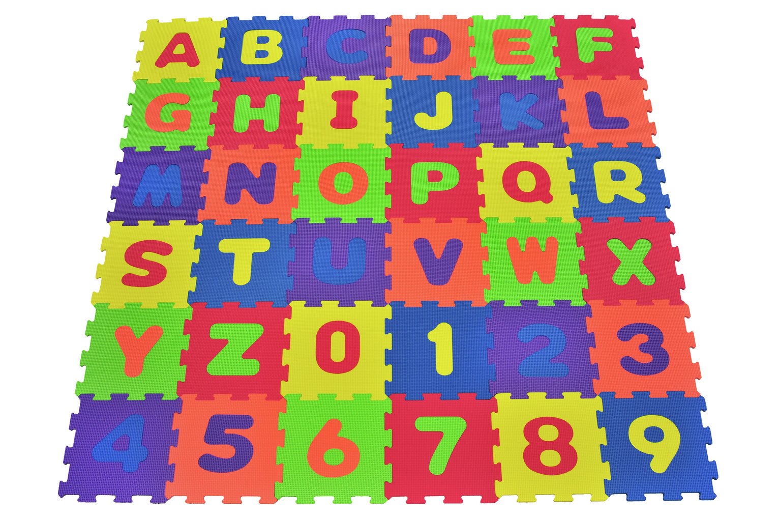 Chad Valley Numbers And Letters Interlocking Foam Mats